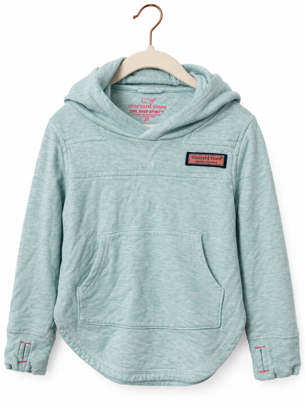 Vineyard Vines Girls' Hoodie in Seafoam Green